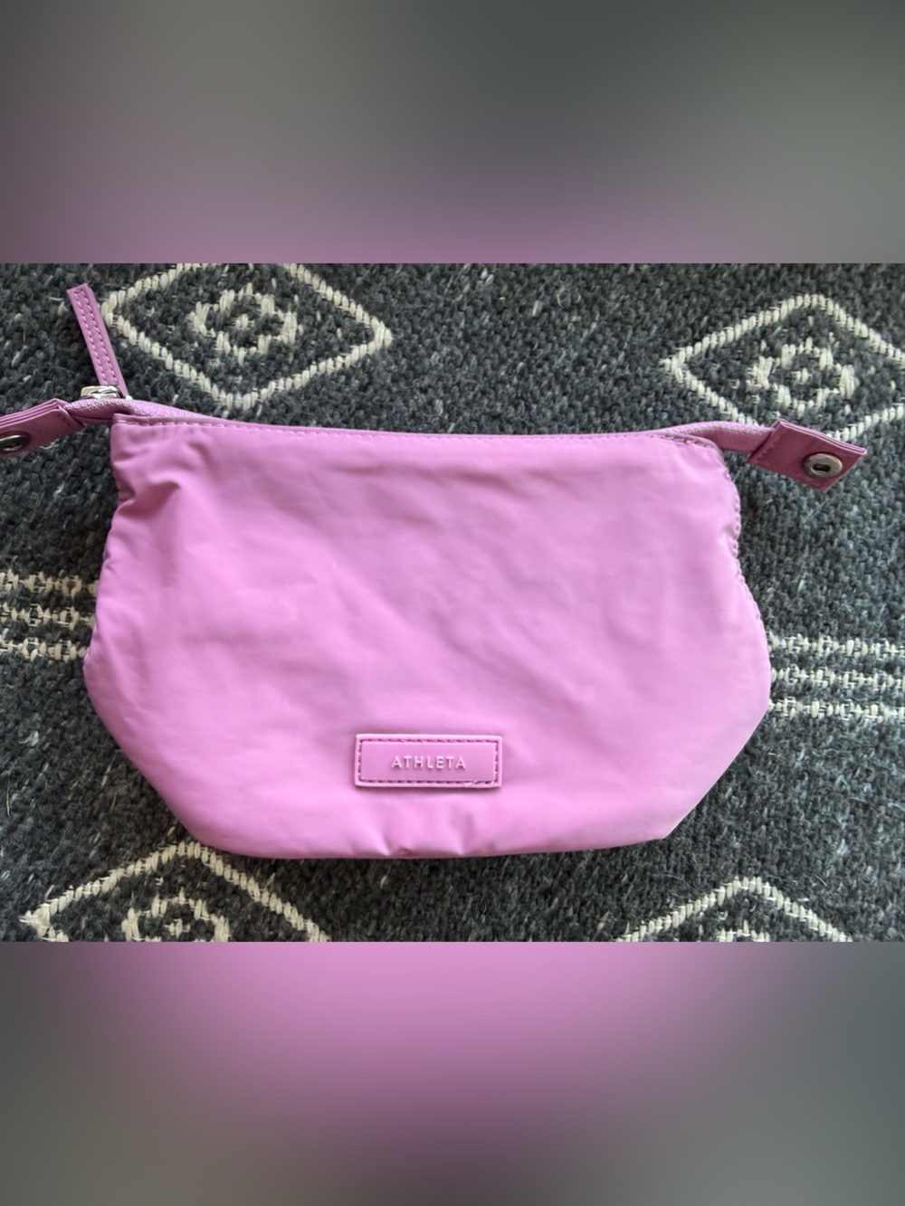 Athleta Lilac Pink Cosmetic Pouch